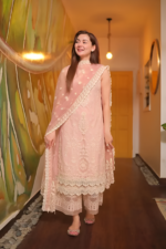 Zara Shahjahan 3pcs Lawn Emb With Chiffon Emb Dupatta - 6253