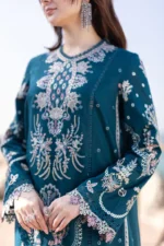 Zara Shahjahan - 3pcs Chicken Kari Lawn Emb With Organza Emb Dupatta - 5003 - Image 5