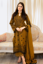 Libas - 3pcs Lawn Embroidered With Chiffon Emb Dupatta - 3001 - Image 3