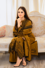 Libas - 3pcs Lawn Embroidered With Chiffon Emb Dupatta - 3001 - Image 5