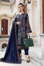 MARIA B - 3PCS DHANAK EMBROIDERED – WOMEN’S – UNSTITCHED - 3028