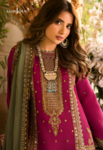 Asim Jofa - 3pcs Dhanak Emb With Dhanak Emb Shawl - 3154 - Image 7