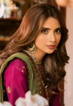 Asim Jofa - 3pcs Dhanak Emb With Dhanak Emb Shawl - 3154 - Image 8