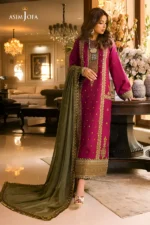 Asim Jofa - 3pcs Dhanak Emb With Dhanak Emb Shawl - 3154