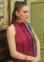 ZARKASHA - 3PCS DHANAK EMBROIDERED – WOMEN’S – UNSTITCHED - Image 3