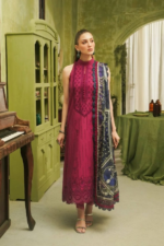 ZARKASHA - 3PCS DHANAK EMBROIDERED – WOMEN’S – UNSTITCHED