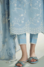 Cross Stitch - 3pcs Lawn Emb With Indian Chiffon Printed Dupatta - 776 - Image 5