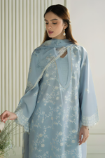 Cross Stitch - 3pcs Lawn Emb With Indian Chiffon Printed Dupatta - 776 - Image 4