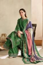 Zara Shahjahan - 3pcs Lawn Embroidered With Printed Diamond Dupatta - 0508 - Image 2