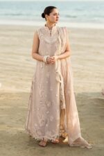 QALAMKAR – 3PCS LAWN COTTON CHICKENKARI – WOMEN’S – UNSTITCHED