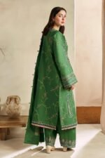 Zara Shahjahan - 3pcs Lawn Embroidered With Printed Diamond Dupatta - 0508 - Image 7