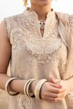 QALAMKAR – 3PCS LAWN COTTON CHICKENKARI – WOMEN’S – UNSTITCHED - Image 5