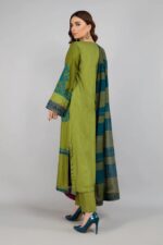 MARIA B - 3pcs Lawn Emb With Printed Diamond Dupatta - 038 - Image 2