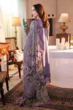 Jade - 3pcs Chicken Kari Lawn Emb With Diamond Print Dupatta - 0571 - Image 3