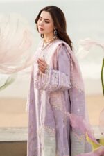 QALAMLAR - 3PCS DHANAK EMB - WOMEN'S - UNSTITCHED - Image 2