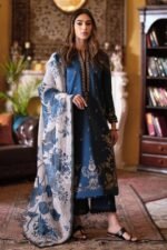 Maria B - 3pcs Lawn Embroidered With Diamond Printed Dupatta - 0542