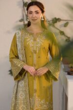 JADE - 3PCS DHANAK EMBROIDERED - WOMEN'S - UNSTITCHED - Image 3