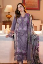 Jade - 3pcs Chicken Kari Lawn Emb With Diamond Print Dupatta - 0571 - Image 2