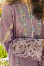 Mushq - 3pcs Chicken Lawn Emb With Diamond Printed Dupatta - 0570 - Image 6