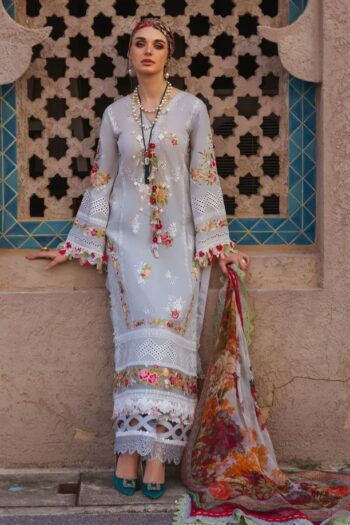 ANUS AKBAR - 3PCS LAWN EMBROIDERED - WOMEN'S - UNSTITCHED