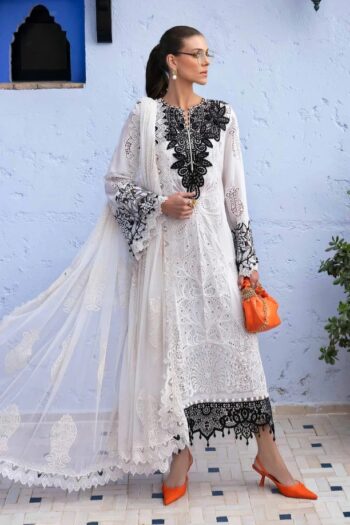 MARIA B - 3PCS LAWN CHICKEN KARI - WOMEN'S - UNSTITCHED