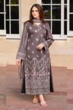 Libas - 3pcs Lawn Embroidered With Chiffon Emb Dupatta - 3105
