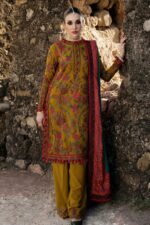 HUSSAIN REHAR - 3PCS DHANAK EMBROIDERED - WOMEN'S - UNSTITCHED - 1222 - Image 2