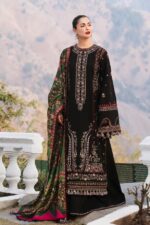 Hussain Rehar - 3pcs Lawn Embroidered With Diamond Print Tarkashi Dupatta - 218