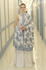 BAREEZE - 3PCS DHANAK EMBROIDERED - WOMEN'S - UNSTITCHED - 1212W