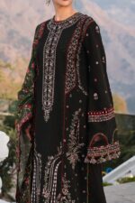 Hussain Rehar - 3pcs Lawn Embroidered With Diamond Print Tarkashi Dupatta - 218 - Image 3