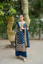 RANG RASIYA - 3PCS DHANAK EMBROIDERED - WOMEN'S - UNSTITCHED - 3183 - Image 2