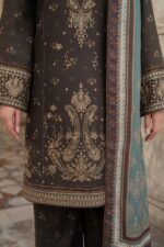 Jazmin - 3pcs Lawn Embroidered With Diamond Printed Dupatta - 796 - Image 4