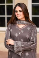 Libas - 3pcs Lawn Embroidered With Chiffon Emb Dupatta - 3105 - Image 6