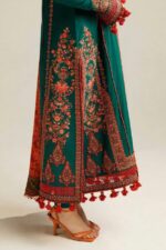 Hussain Rehar - 3pcs Lawn Embroidered With Chiffon Printed Dupatta - 230 - Image 5