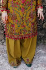 HUSSAIN REHAR - 3PCS DHANAK EMBROIDERED - WOMEN'S - UNSTITCHED - 1222 - Image 5