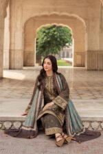 Jazmin - 3pcs Lawn Embroidered With Diamond Printed Dupatta - 796 - Image 7