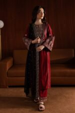 BATIK - 3PCS DHANAK EMBROIDERED - WOMEN'S - UNSTITCHED - 4155 - Image 2