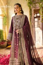 ASIM JOFA - 3PCS DHANAK EMBROIDERED - WOMEN'S - UNSTITCHED - 3195 - Image 4