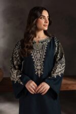 Batik 2pcs Dhanak Unstitched With Embroidered Trouser - 723 Zinc - Image 3