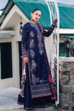 Hussain Rehar – 3pcs Dhanak Emb With Printed Wool Shawl – 1267 - Image 2