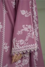 Cross Stitch - 3pcs Lawn Emb With Chiffon Emb Dupatta - 393 - Image 4