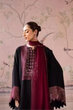 Vanya 3pcs Dhanak Emb With Ready To Wear Dhanak Shawl - 388 - Image 6