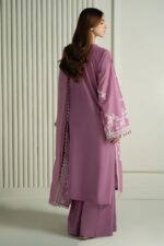 Cross Stitch - 3pcs Lawn Emb With Chiffon Emb Dupatta - 393 - Image 6