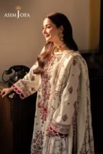 Asim Jofa - 3pcs Dhanak Emb With Printed Wool Shawl - 4152 - Image 5