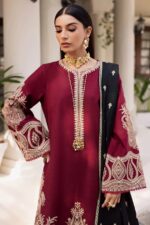 Marjan - 3pcs Lawn Emb With Chiffon Embroidered Dupatta - 51206 - Image 3