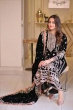 Aneela’s Festive Elegance – 3Pcs Fancy Lawn with Ready to Wear Chiffon Dupatta - Image 3