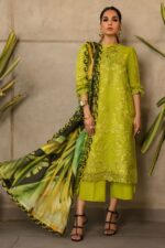 Rang Rasiya - 3pcs Chicken Kari Lawn Emb With Tarkashi Printed Dupatta - 0543