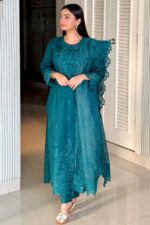 Urge - 3pcs Lawn Embroidered With Ready To Wear Khaadi Net Dupatta - 759