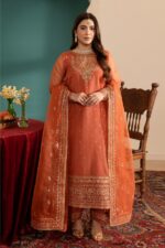 Batik - 3pcs Lawn Embroidered With Chiffon Emb Dupatta - 3271