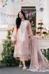 Bin ilyas - 3pcs Chicken Kari Lawn Emb With Khaadi Net Fancy Dupatta - 765